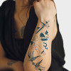 PLANCHE TATOU PERSONNALISEE BLEU REALISTE 19x28 'MAORO'
