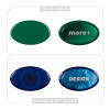 PORTE BADGE DEROULEUR PERSONNALISE 'DISTUBI OVALE'