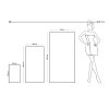 SERVIETTE MICROFIBRE PERSONNALISÉE QUADRI 'DULLY'