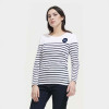 TEE SHIRT PERSONNALISÉ RAYÉ FEMME 'MATELOT'
