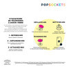 SUPPORT PUBLICITAIRE POUR TÉLÉPHONE POPSOCKETS® 'POPGRIP'   FINITION BOIS