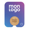SUPPORT PUBLICITAIRE POUR TÉLÉPHONE POPSOCKETS® 'POPGRIP'   FINITION BOIS
