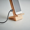 SUPPORT DE TÉLÉPHONE AVEC CHARGEUR SANS FIL PERSONNALISÉ EN BAMBOU 'CHIAZI'