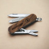 COUTEAU SUISSE PUBLICITAIRE 5 FONCTIONS 'CLASSIC WOOD'