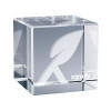 TROPHEE EN VERRE PERSONNALISE 'OWARD CUBE 6 CM'