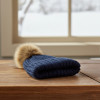 BONNET POMPOM AMOVIBLE PERSONNALISABLE 'POMPOMO'