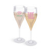 FLUTE DE CHAMPAGNE FRANCE 16CL PERSONNALISEE 'SERULI' 
