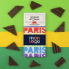 TABLETTE DE CHOCOLAT AU LAIT PUBLICITAIRE LE CHOCOLAT DES FRANCAIS  'CHOFI'