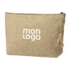 TROUSSE DE TOILETTE PERSONNALISABLE EN JUTE 'BUZY'