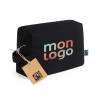 TROUSSE TOILETTE PERSONNALISABLE FAIRTRADE NOIR 'KIRU M'