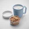 MUG PERSONNALISABLE EN PP AVEC COMPARTIMENT 450ML 'MOUSLI'