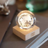 GLOBE LUMINEUX EN VERRE PERSONNALISABLE 'BOULGA'