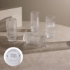 SET 4 VERRES NERVURES 36CL PERSONNALISABLE 'VIVIANE'