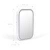 MIROIR LUMINEUX LED RECHARGEABLE PERSONNALISE 'LIAGE'