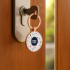 PORTE CLES EN METAL PERSONNALISE 'ANTONETTA ROND'