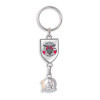 PORTE CLE CASQUE DE POMPIER PERSONNALISABLE 'PINPOM'