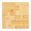 SET 4 SOUS BOCK PERSONNALISABLE PUZZLE BAMBOU 'NATIVO'