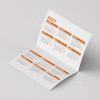 CALENDRIER POCHE DÉPLIABLE COUCHÉ MAT 8,5X5,4CM PERSONNALISÉ 'FOLDO'