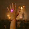 BAGUE LUMINEUSE PERSONNALISABLE 'BAUDRYNG'