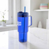 MUG RPET POIGNEE ET PAILLE 1.2L PERSONNALISABLE 'TRADRINK'