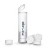 TUBE PERSONNALISABLE 8 LINGETTES COMPRESSÉES 'TEMIZ'