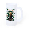 CHOPE A BIERE PERSONNALISEE EN VERRE GIVRE 50CL 'AXIO'