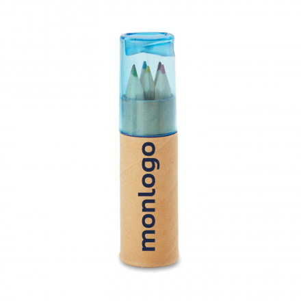 SET DE 6 CRAYONS DE COULEUR AVEC TAILLE CRAYON PERSONNALISABLE 'ANDORRE'