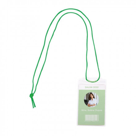 POCHETTE PORTE BADGE TOUR DE COU PUBLICITAIRE 'MOODY'