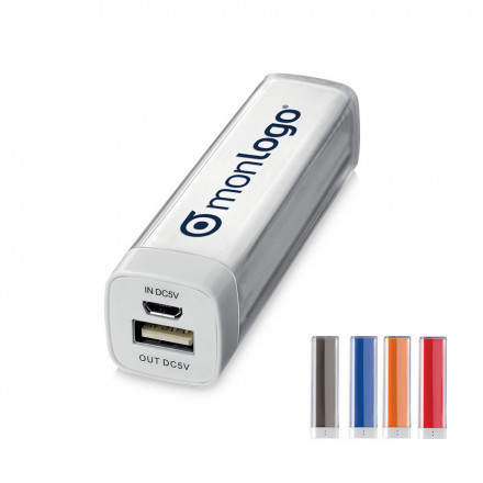 LOT DE 50 BATTERIES DE SECOURS PUBLICITAIRES 'PULS CARRE' 2200MAH   EXPEDITION EXPRESS 72H