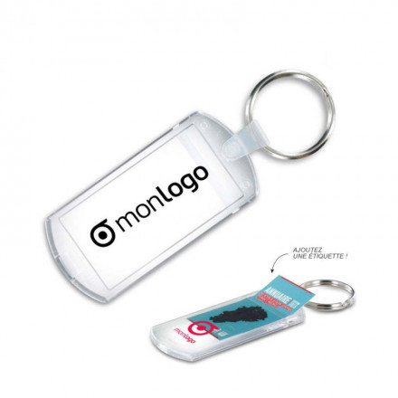 PORTE CLÉS PUBLICITAIRE AVEC INSERT 'NOOT'