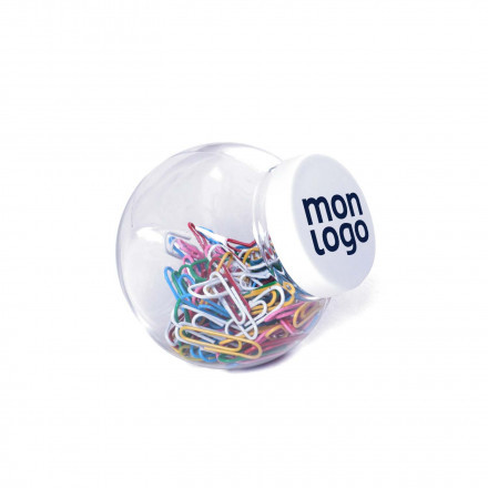 POT DE TROMBONES PERSONNALISÉ 'PAPERCLIP'