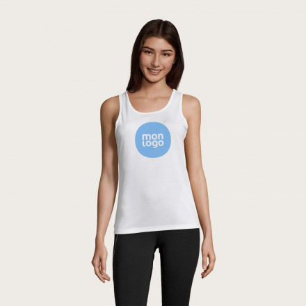 DÉBARDEUR PUBLICITAIRE FEMME 'TYSPORT' BLANC