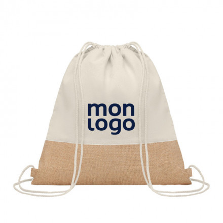 SAC A DOS COTON/JUTE PUBLICITAIRE 'SANDINO'
