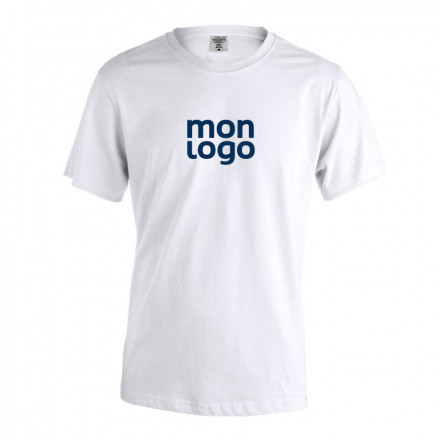 TEE SHIRT BLANC PERSONNALISABLE MIXTE 'LEYA' 130 GR/M²
