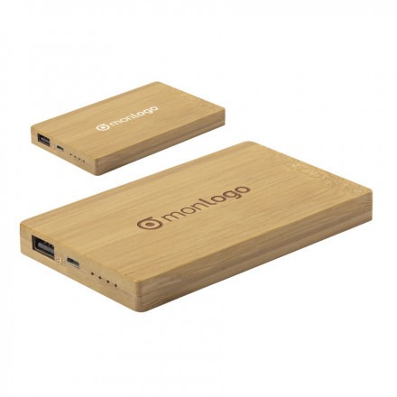 POWERBANK PUBLICITAIRE BAMBOU 'POWERGREEN' 5000 mAh