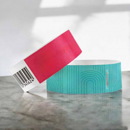 BRACELET TYVEK® EN PAPIER PERSONNALISABLE 'GUEST 2.5 QUADRI'