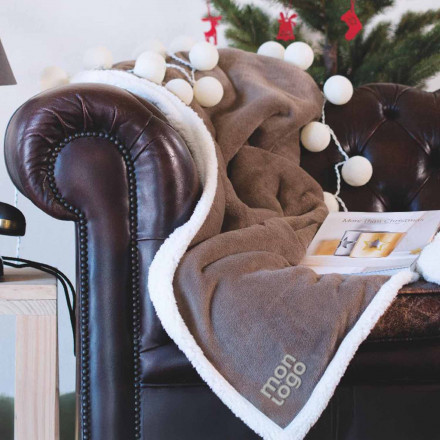 PLAID PERSONNALISÉ EN POLAIRE 'CHILL'