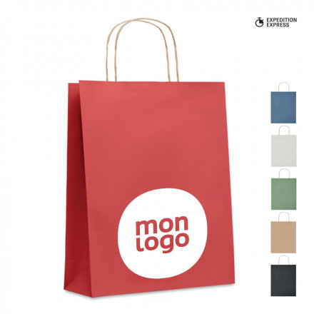 LOT 200 SACS PAPIER KRAFT ANSES TORSADEES 'HONDURO' 25X32X11 CM EXPÉDITION RAPIDE 5 JOURS