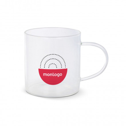 MUG VERRE 300ML PERSONNALISABLE 'ACTYVO'
