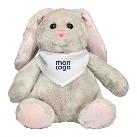 PELUCHE LAPIN PERSONNALISABLE AVEC BANDANA 'KANOU'