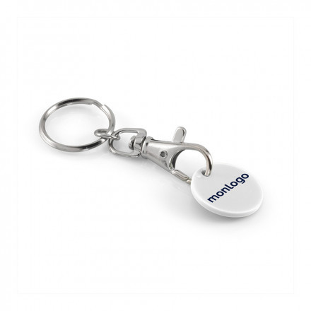 PORTE CLES PUBLICITAIRE AVEC MOUSQUETON 'SEGNA'