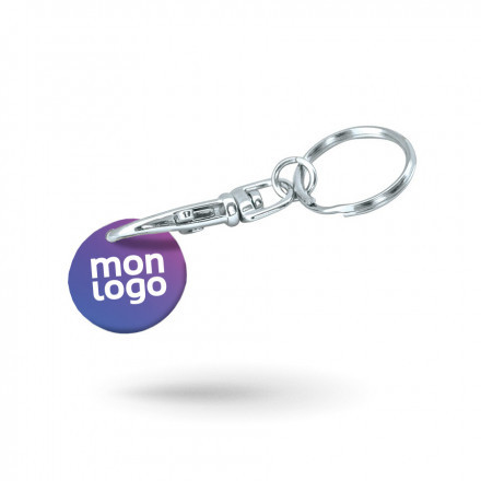 PORTE CLES AVEC MOUSQUETON PUBLICITAIRE 'SEGNO QUADRI'