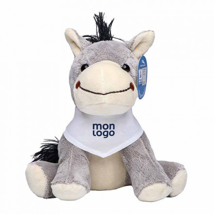 PELUCHE AVEC BANDANA PERSONNALISABLE 'ANE'