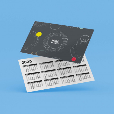 CALENDRIER PERSONNALISÉ CARTE DE VISITE 'PEQUENIO' 
