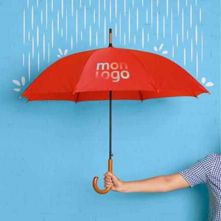 PARAPLUIE PUBLICITAIRE MANCHE CANNE 'DUNDEEMET'