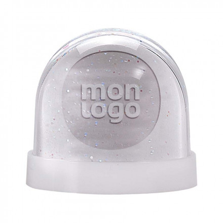 PRESSE PAPIERS BOULE A NEIGE PERSONNALISABLE 'PAILLETTY' 