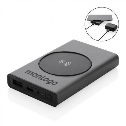 BATTERIE PERSONNALISABLE DE SECOURS EN ALUMINIUM RECYCLE 'TAIGO'