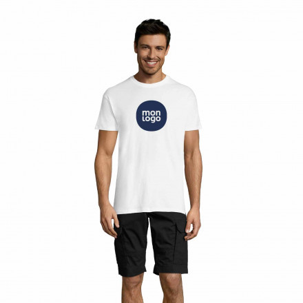 EXPRESS 72H TEE SHIRT PUBLICITAIRE HOMME BLANC 'REGENT' 