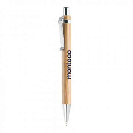 LOT DE 100 STYLOS PUBLICITAIRES EN BAMBOU 'AMAZONIA' EXP 24/48H