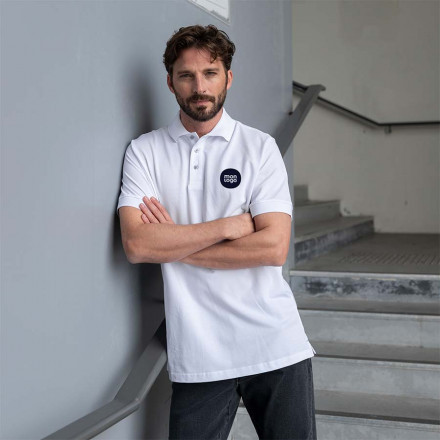 POLO PUBLICITAIRE HOMME BLACK MATCH 'SPIRIT'